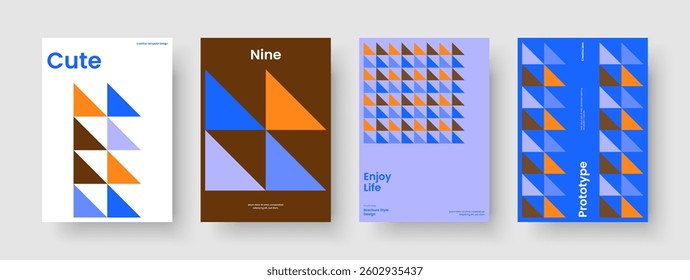 Geometric Poster Template. Creative Flyer Layout. Isolated Brochure Design. Book Cover. Report. Business Presentation. Background. Banner. Journal. Leaflet. Handbill. Catalog. Portfolio. Pamphlet