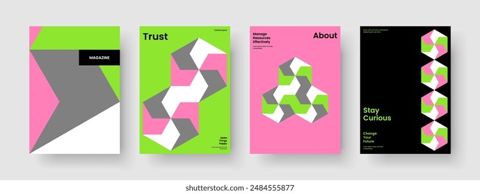 Geometric Poster Template. Isolated Banner Design. Creative Report Layout. Flyer. Background. Book Cover. Business Presentation. Brochure. Notebook. Magazine. Handbill. Leaflet. Journal. Catalog