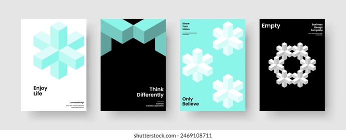 Geometrische Poster-Vorlage. Modernes Flyer-Design. Isoliertes Berichtslayout. Broschüre. Hintergrund. Buchumschlag. Geschäftspräsentation. Banner. In: Journal. Newsletter. In: Magazine. Broschüre. Merkblatt. Katalog
