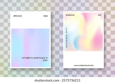 Geometric Presentation. Business Prism Template. Pearlescent Pattern. Plastic Vector. Graphic Effect. Minimalist Shape. Blue Holographic Cover. Pink Geometric Presentation