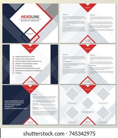 Geometric presentation template for business. Design slides in minimalist style. Report brochure. Presentation template for brochure, flyer, leaflet, marketing, advertising, banner, corporate report