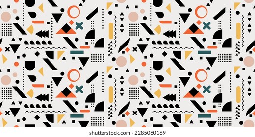 abstracción geométrica primitiva y coloreada. La decoración es de diseño. Para la impresión y decoración interior, almohadas, textiles, superficies, tazas, diseño.