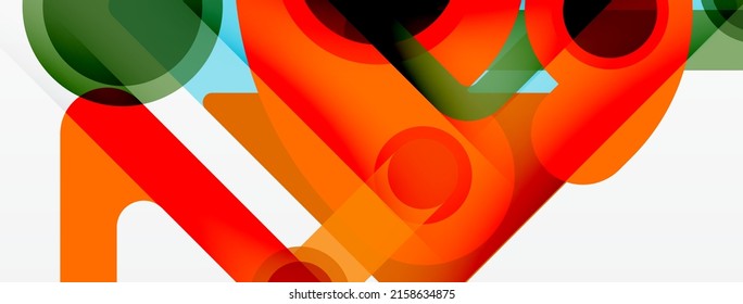 Primitivas geométricas. Líneas, círculos de fondo abstracto