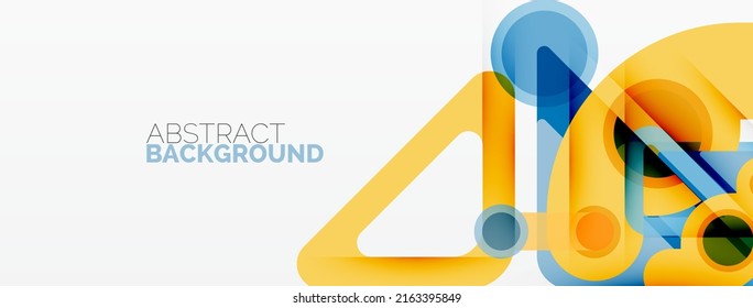 Geometrische Primitive. Linien, Kreise, abstrakter Hintergrund
