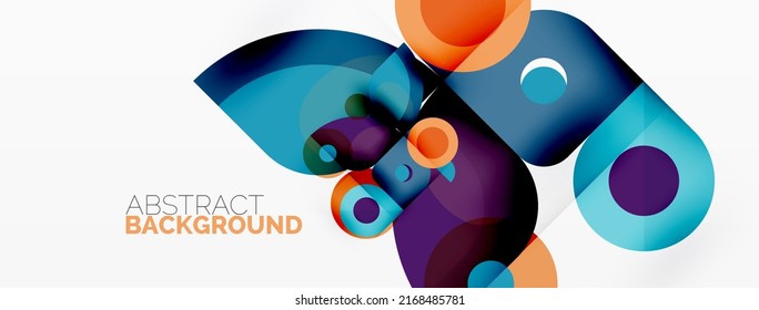 Geometrische Primitive. Linien, Kreise, abstrakter Hintergrund