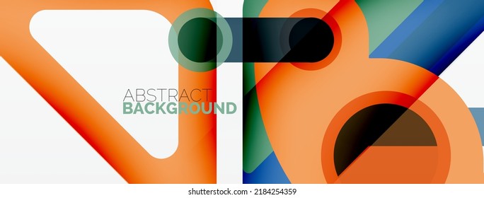 Geometrische Primitive. Linien, Kreise, abstrakter Hintergrund