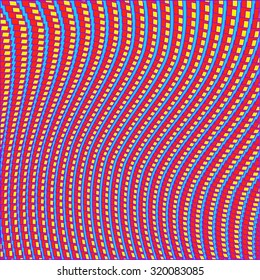 Geometric print with colorful squares