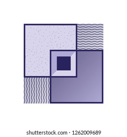 Geometric print poster