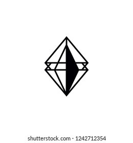 Geometric Prism Logo Vector Icon