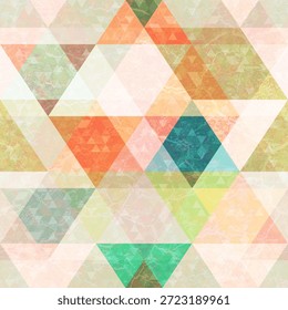 Geometrisches Prismendreieck Pastellmuster