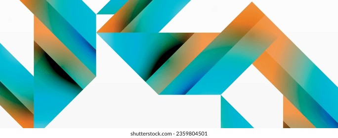 Geometric purity on white - lines, squares, triangles unite. Minimalist harmony in elegant simplicity