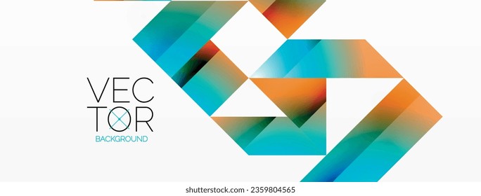 Geometric purity on white - lines, squares, triangles unite. Minimalist harmony in elegant simplicity