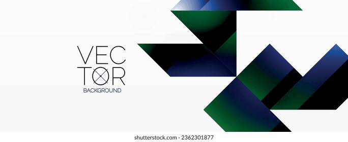 Geometric purity on white - lines, squares, triangles unite. Minimalist harmony in elegant simplicity