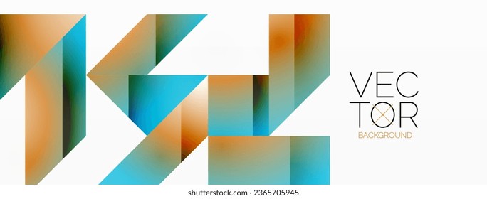 Geometric purity on white - lines, squares, triangles unite. Minimalist harmony in elegant simplicity
