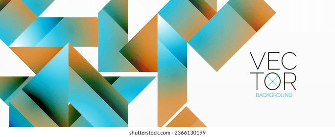 Geometric purity on white - lines, squares, triangles unite. Minimalist harmony in elegant simplicity
