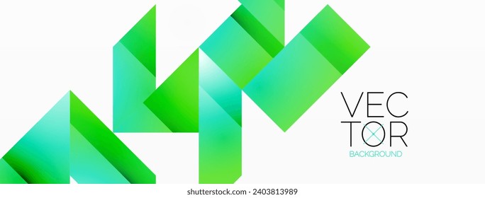 La pureza geométrica en blanco - líneas, cuadrados, triángulos se unen. Armonía minimalista en elegante simplicidad