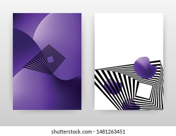 Geometric purple 3d background with dotted lined design for annual report, brochure, flyer, poster. Abstrack background vector illustration for flyer, poster. Business abstract A4 brochure template.