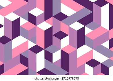 Geometric purple abstract background. Vector illustration.