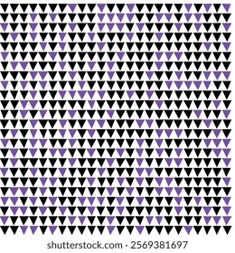 Geometric Purple and Black Triangle Pattern