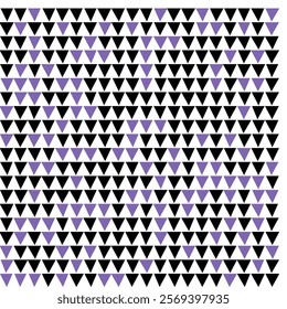 Geometric Purple and Black Triangle Pattern