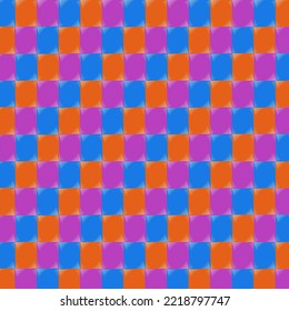 geometric purple blue and orange colour seamless pattern line vector art