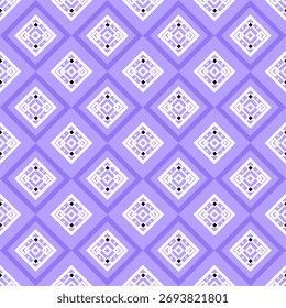 Geometric Purple Diamond Seamless Pattern Design