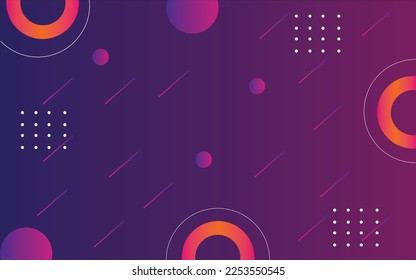 Geometric purple and orange abstract background