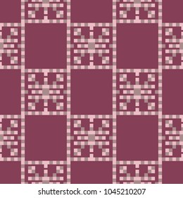 Geometric purple red seamless pattern for wallpapers, textile and fabrics