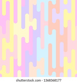 Geometric  puzzle at pastel colors. Abstract seamless pattern for your design. 