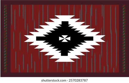 Geometric Quilt Patterns Traditional Native American style design geometric background with
High contrast, easy to change background color. Vector illustration Suitable for carpets.