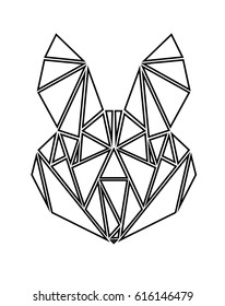 Geometric rabbit / bunny - Vector illustration