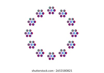 Geometric Radial Circle with Circular Pattern – Abstract Mandala-Inspired Vector Design for UI, Decor, and Tech Branding"

