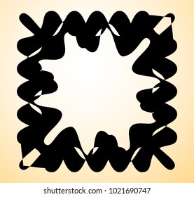 Geometric radial element. Abstract concentric, radial geometric motif