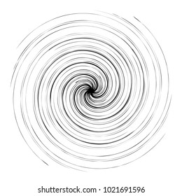Geometric radial element. Abstract concentric, radial geometric motif