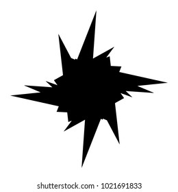 Geometric radial element. Abstract concentric, radial geometric motif