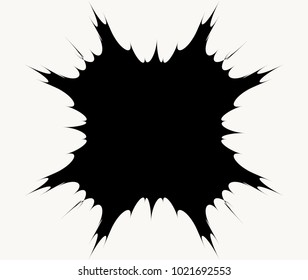 Geometric radial element. Abstract concentric, radial geometric motif