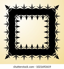 Geometric radial element. Abstract concentric, radial geometric motif