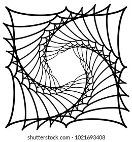 Geometric radial element. Abstract concentric, radial geometric motif