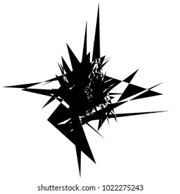 Geometric radial element. Abstract concentric, radial geometric motif