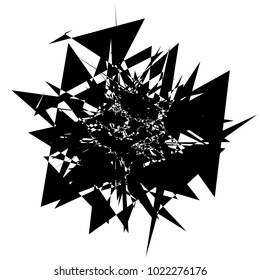 Geometric radial element. Abstract concentric, radial geometric motif