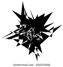 Geometric radial element. Abstract concentric, radial geometric motif