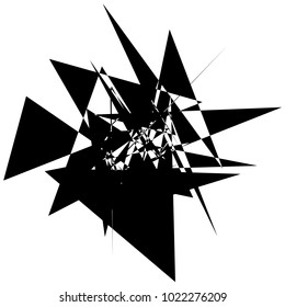 Geometric radial element. Abstract concentric, radial geometric motif