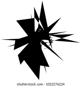 Geometric radial element. Abstract concentric, radial geometric motif