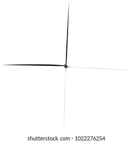 Geometric radial element. Abstract concentric, radial geometric motif