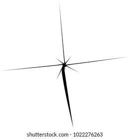 Geometric radial element. Abstract concentric, radial geometric motif