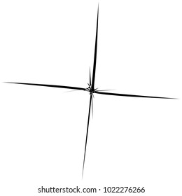Geometric radial element. Abstract concentric, radial geometric motif