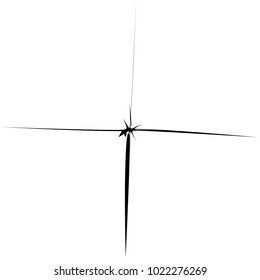 Geometric radial element. Abstract concentric, radial geometric motif