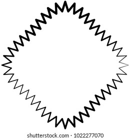 Geometric radial element. Abstract concentric, radial geometric motif