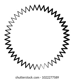 Geometric radial element. Abstract concentric, radial geometric motif