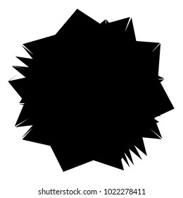 Geometric radial element. Abstract concentric, radial geometric motif